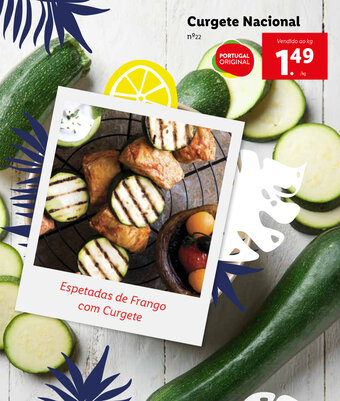 Lidl Curgete Nacional promoção