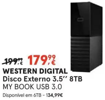 Worten Western Digital Disco Externo 3.5" 8TB promoção