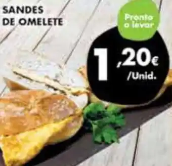 Pingo Doce Sandes de Omelete promoção
