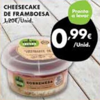 Pingo Doce Cheesecake de Framboesa promoção