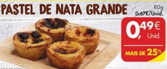 Pingo Doce Pastel de Nata Grande 80g promoção