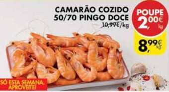 Pingo Doce Camarão Cozido 50/70 Pingo Doce promoção
