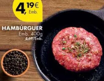 Pingo Doce Hambúrguer 400g promoção