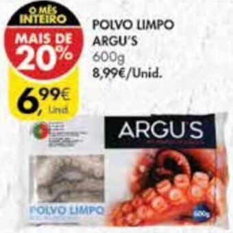 Pingo Doce Polvo Limpo Argu's 600g promoção