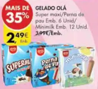 Pingo Doce Gelado Olá 6 Unid / 12 Unid promoção