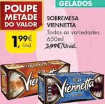 Pingo Doce Sobremesa Viennetta 650ml promoção