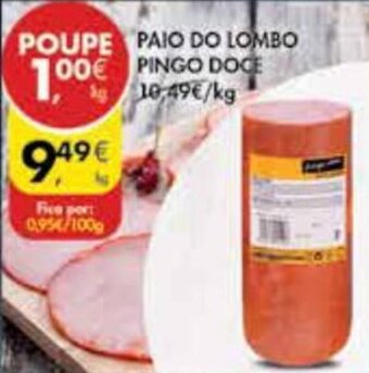 Pingo Doce Paio do Lombo Pingo Doce promoção