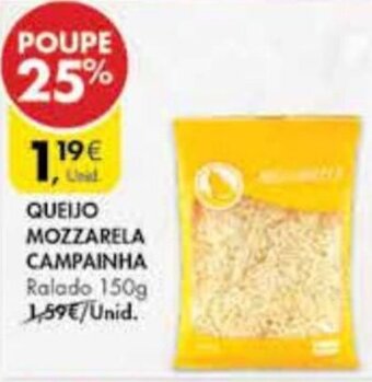 Pingo Doce Queijo Mozzarella Campainha 150g promoção