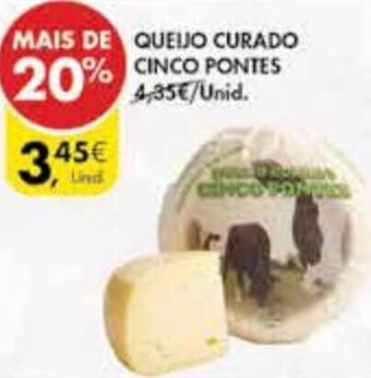Pingo Doce Queijo Curado Cinco Pontes promoção