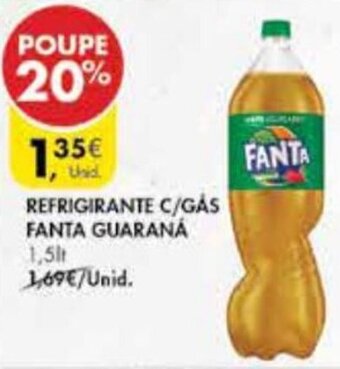 Pingo Doce Refrigerante C/Gás Fanta Guaraná 1,5lt promoção