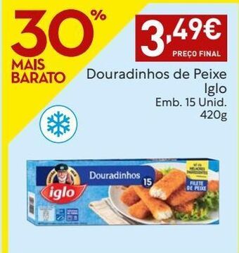 Amanhecer Palitos de peixe iglo promoção