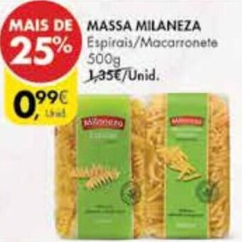Pingo Doce Massa Milaneza 500g promoção