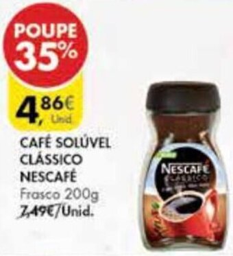 Pingo Doce Café Solúvel Clássico Nescafé 200g promoção