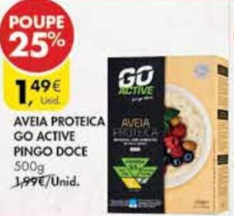 Pingo Doce Aveia Proteica Go Active Pingo Doce 500g promoção