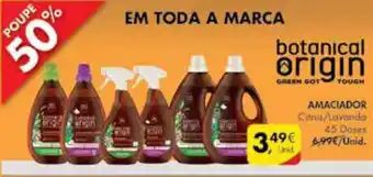 Pingo Doce Botanical Origin Amaciador 45 Doses promoção