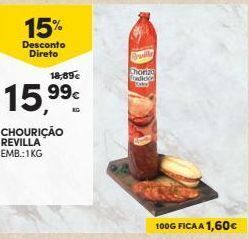 Continente Bom dia Chouriço promoção