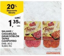 Continente Bom dia Salame campofrio promoção