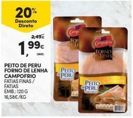 Continente Bom dia Peito de peru campofrio promoção