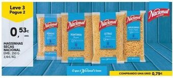 Continente Bom dia Macarrão nacional promoção