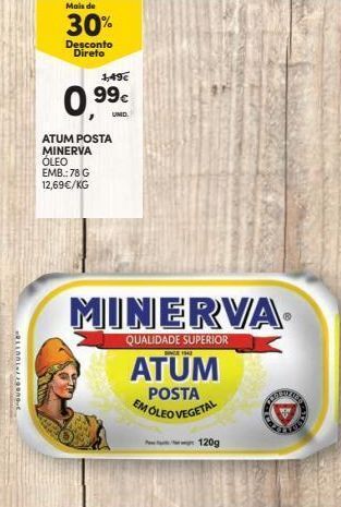 Continente Bom dia Atum em lata minerva promoção