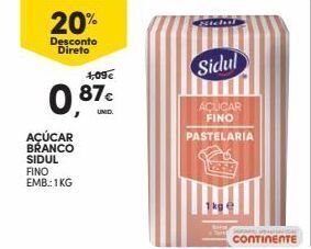 Continente Bom dia Açúcar sidul promoção