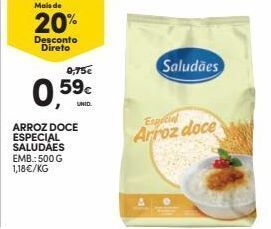 Continente Bom dia Arroz saludães promoção