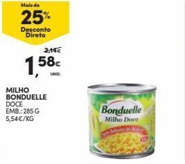 Milho doce bonduelle
