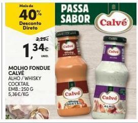 Continente Bom dia Molhos calvé promoção