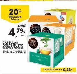 Continente Bom dia Cápsulas de café dolce gusto promoção