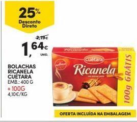 Continente Bom dia Biscoito e bolacha cuétara promoção
