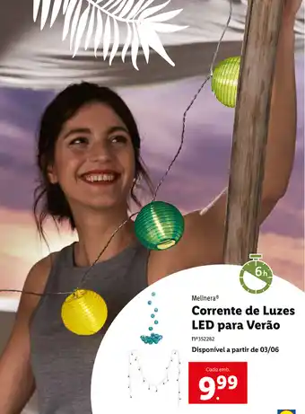 Lidl Melinera Corrente de Luzes LED para Verão promoção
