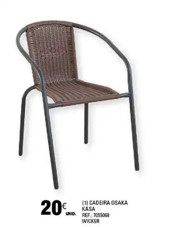Continente Cadeira Osaka Kasa Wicker promoção
