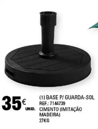 Continente Base P/Guarda-Sol Cimento 27kg promoção