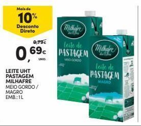 Continente Bom dia Leite milhafre promoção