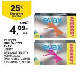 Continente Bom dia Absorvente evax promoção