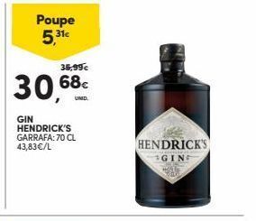 Continente Bom dia Gin hendrick's promoção