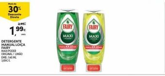 Continente Bom dia Detergente lavalouça fairy promoção