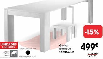 Conforama Mesa extensível promoção