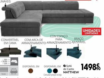 Conforama Sofá de esquina promoção