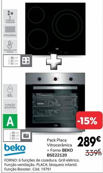 Conforama Placa de cozinha promoção