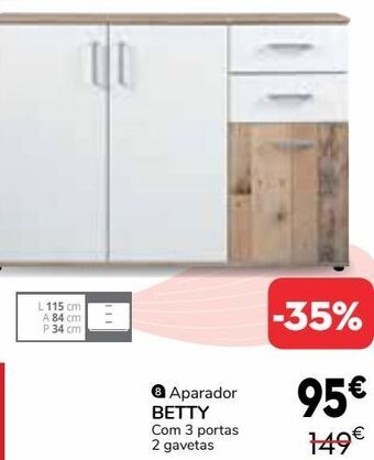 Conforama Aparador sala de estar promoção