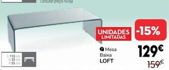 Conforama Mesa baixa promoção