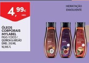 Continente Bom dia Óleo corporal mylabel promoção