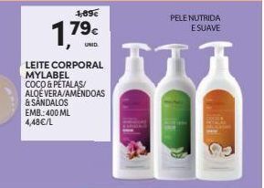 Continente Bom dia Leite corporal mylabel promoção
