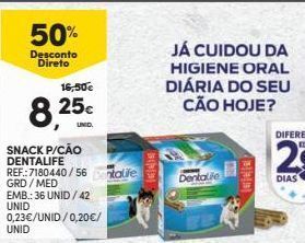 Continente Bom dia Ração para cães dentallife promoção