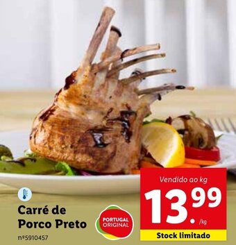 Lidl Carré de Porco Preto promoção