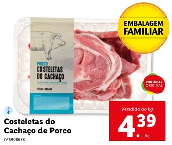 Lidl Costeletas do Cachaço de Porco promoção