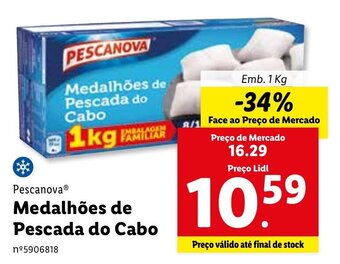 Pescanova Medalhões de Pescada do Cabo 1kg