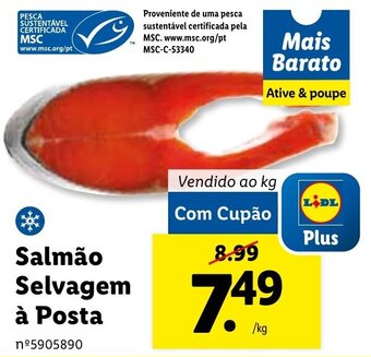 Lidl Salmão Selvagem à Posta promoção