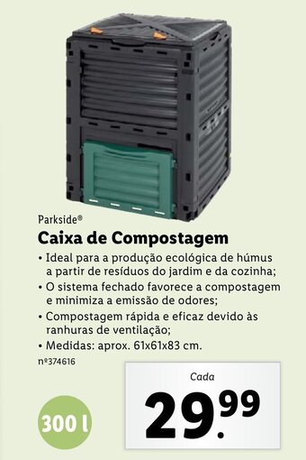 Lidl Parkside Caixa de Compostagem 300L promoção